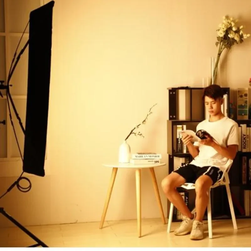 Falcon Eyes RX-48TDX 300W 3000K-5600K Bi-color LED Photography Video Studio Film Flexible Panel Light for Movie Shooting