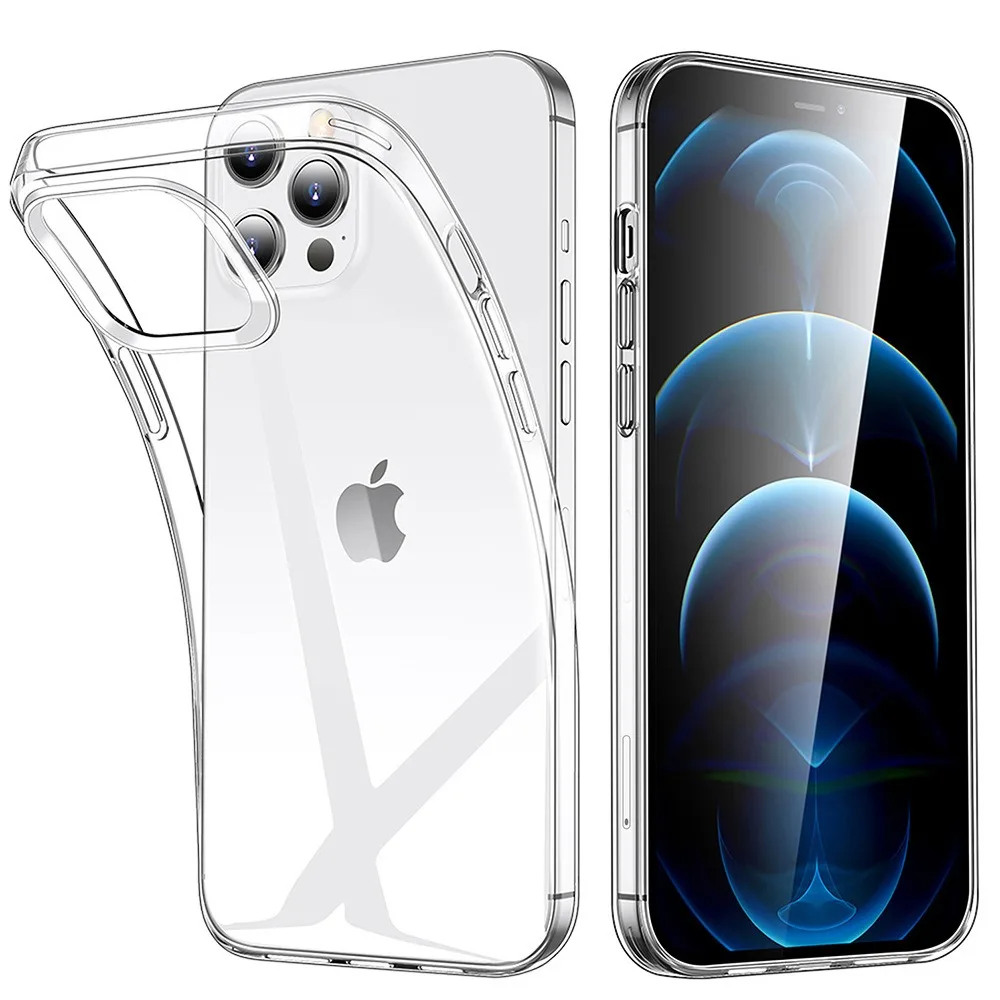 Luxury Ultra Thin Transparent Case for iPhone 17 16 15 11 12 13 14 Pro Max X XR 7 8 Plus Soft TPU Si