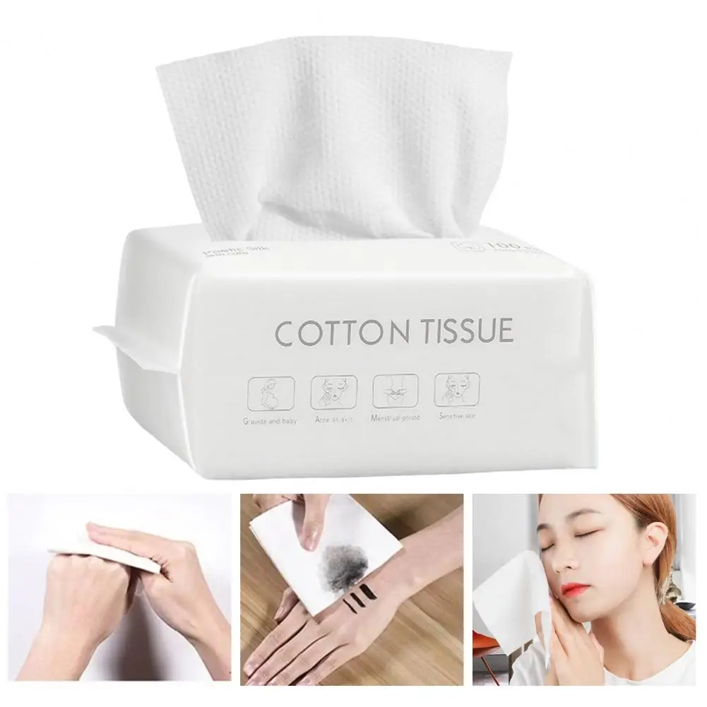 Practical Face Towel Multi-functional Makeup Wipe Dry And Wet Use Makeup Removing Disposable Extra Thick Face Towel