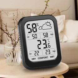 Digital Indoor  Thermometer Hygrometer Room Calibrated Humidity Meter Temperature Humidity Monitor Indicator Sensor ℃/℉