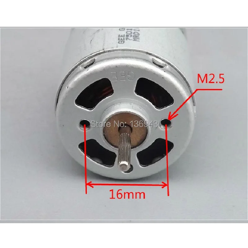 3PCS 380 Large Torque 3.7V-7.4V 3A 20W 22000-46000RPM DC Electric Motor High-Quality Long-Life