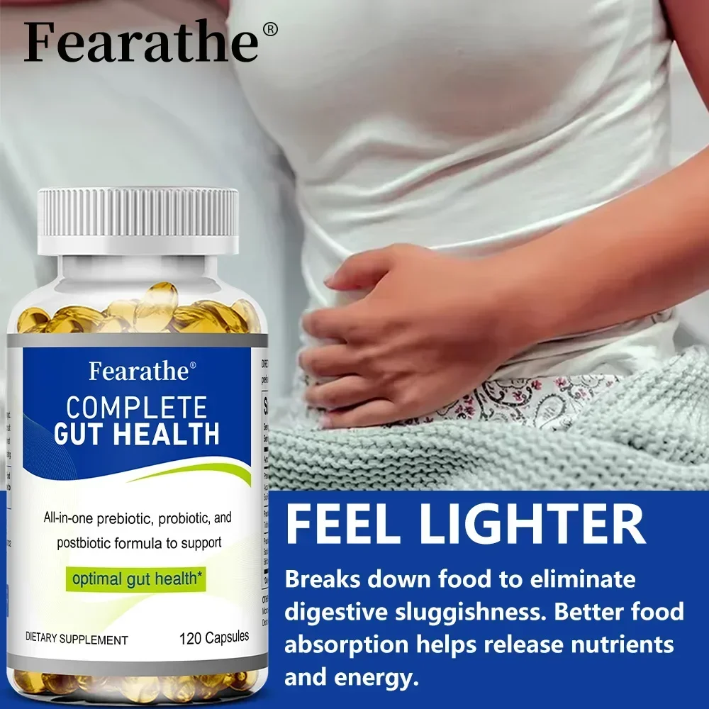 프로바이오틱스 + 프리바이오틱스 보충제, 소화 균형 촉진 - 장 건강 지원 보충제, 소화 건강 지원
