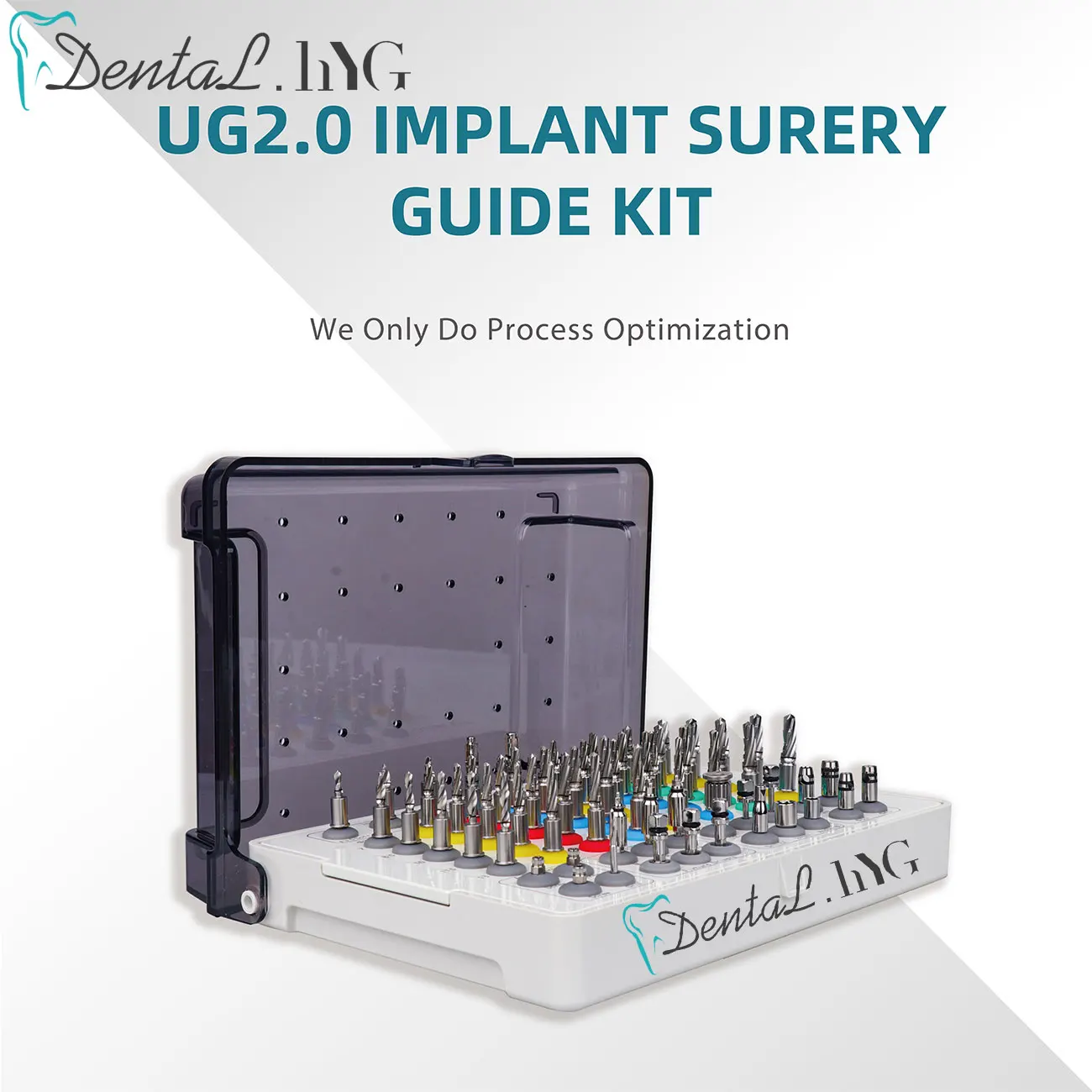 Dental Implant Surgery Kit Tissue Punch Pilot Reaming Anchor Drills Guide Set Fit For OSSTEM