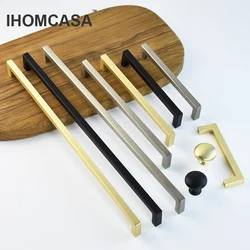 Modern Style Furniture Handle Wardrobe Cupboard Drawer Door Knobs Kitchen Closet Long Handles Gold Black Storage Cabinet Pulls