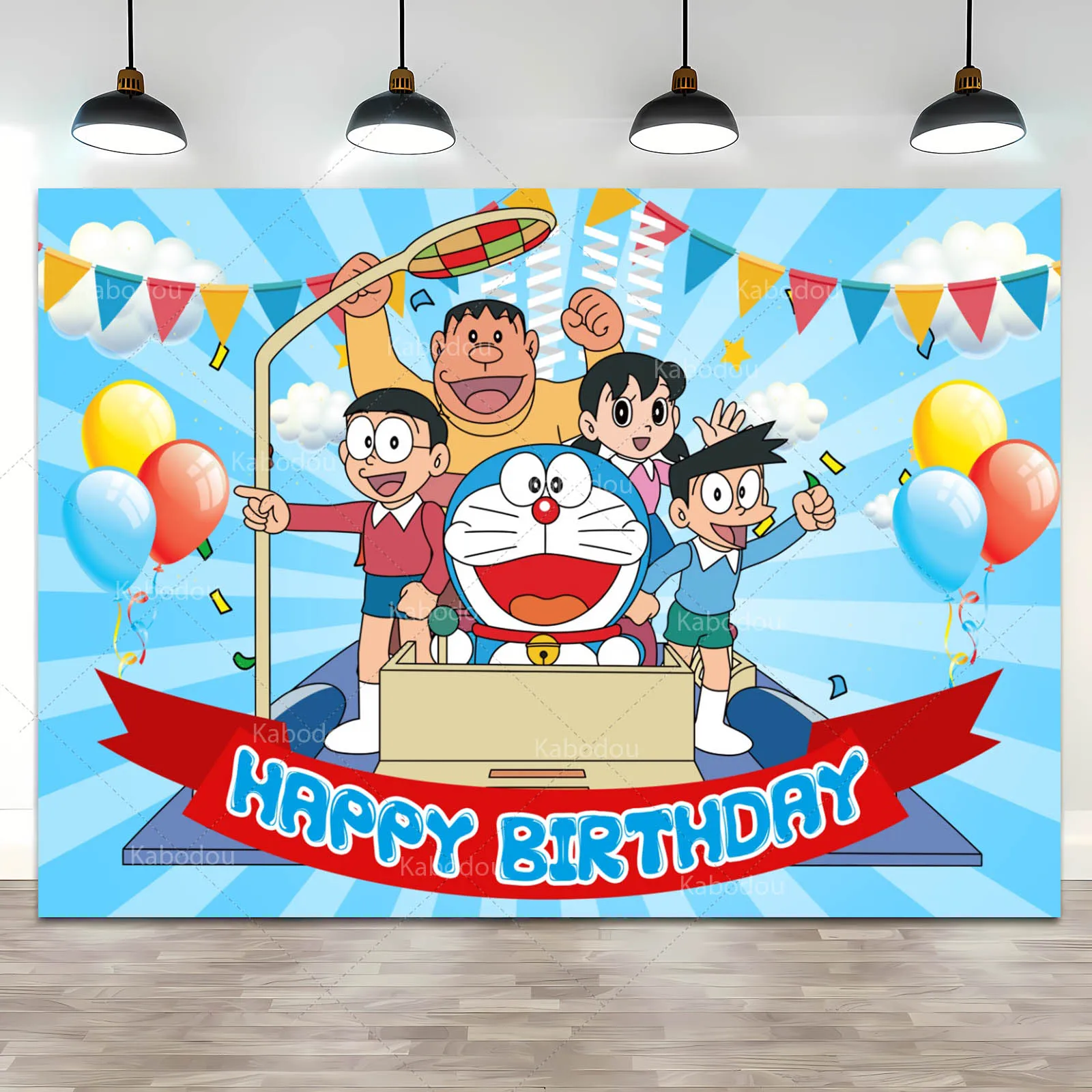 خلفية حفلة قطة زرقاء عبقور ، خلفية صورة ، صورة جيب سحرية ، ديكور لافتة ، عيد ميلاد ، أطفال ، طفل ، دش طفل