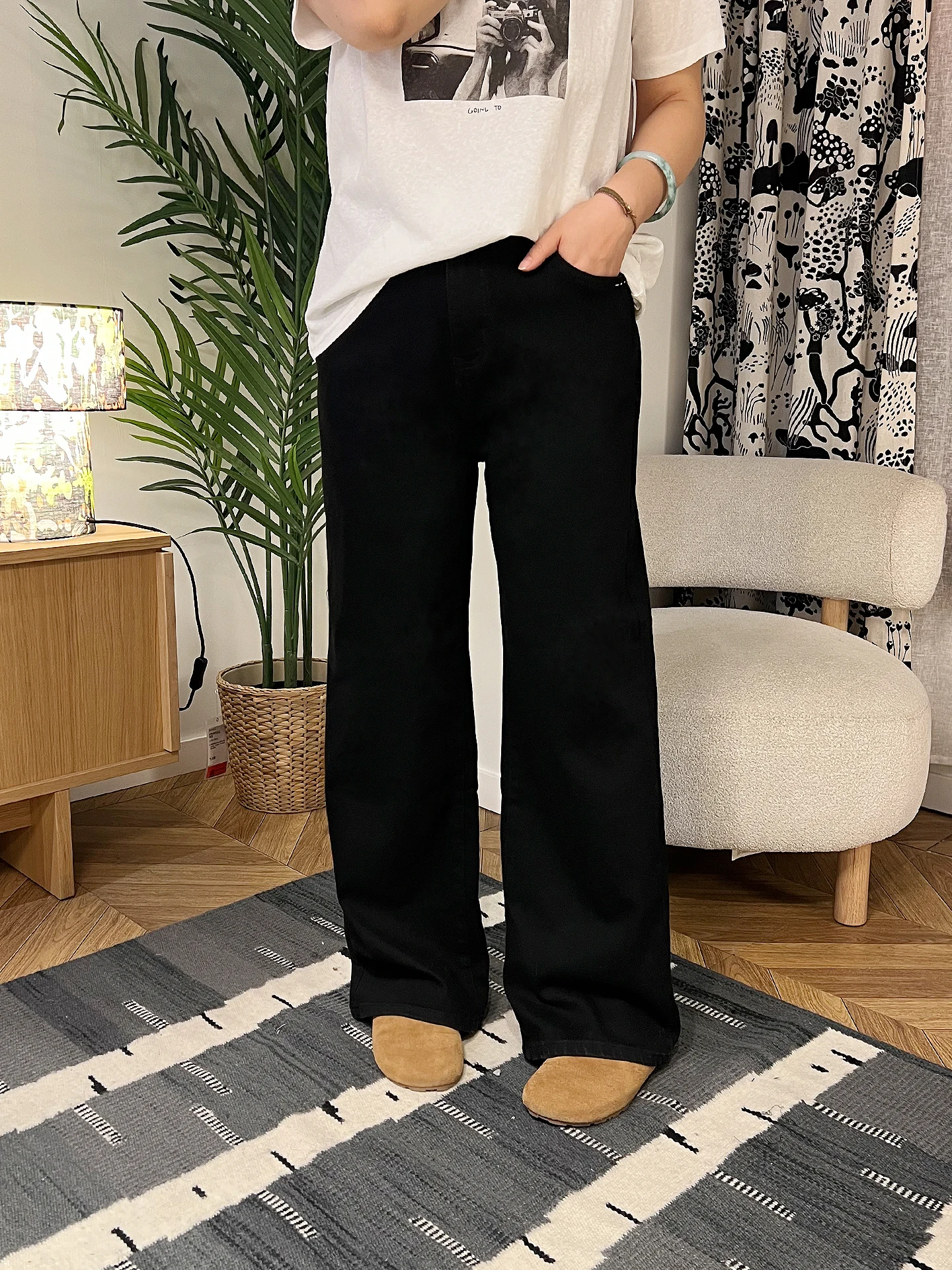 

Slim Straight Leg High Waist Jeans Women's Elastic Long Pants plus Size Comfortable Breathable Soft Denim Spring Season