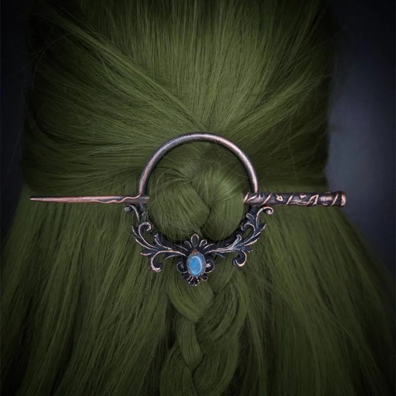 Viking Chunky Moth Hair Stick Vintage Gothic Retro Nordic Butterfly Hair Clip Accessoires Hair Jewelry 2024 Bun Pin hairpin