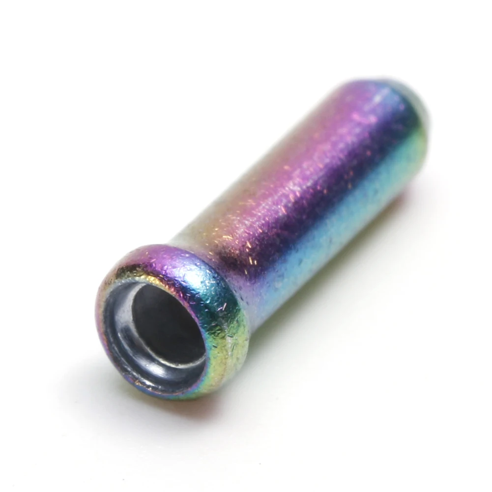 20 قطعة دراجة كابل فرامل يد نصائح سبائك الألومنيوم اللون الفرامل شيفتر كابل داخلي نصائح استبدال أجزاء معدات ركوب الدراجات #5