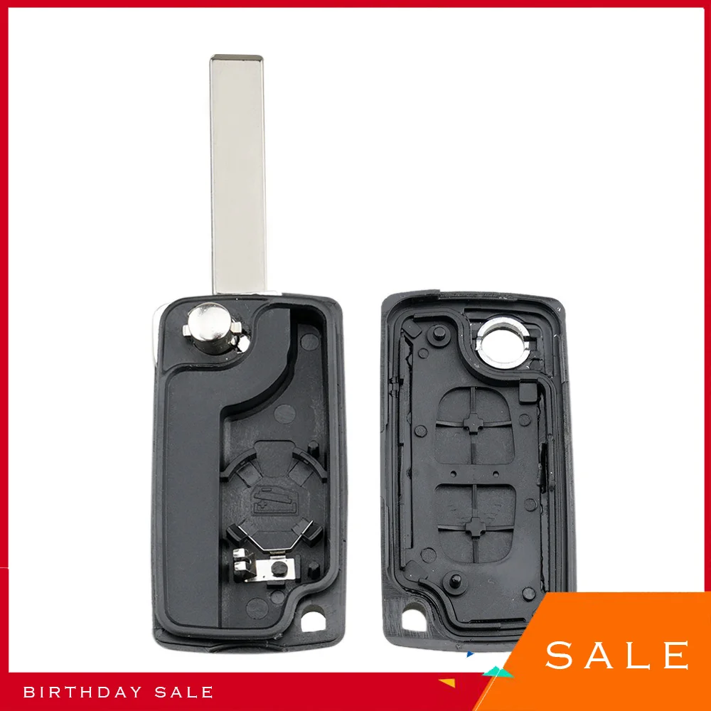 2024 New Remote Flip Folding Blank Key Shell Cover Case For Peugeot 206 307 308 407 Partner Ci-troenC4 C5 C3 Berlingo Xsara