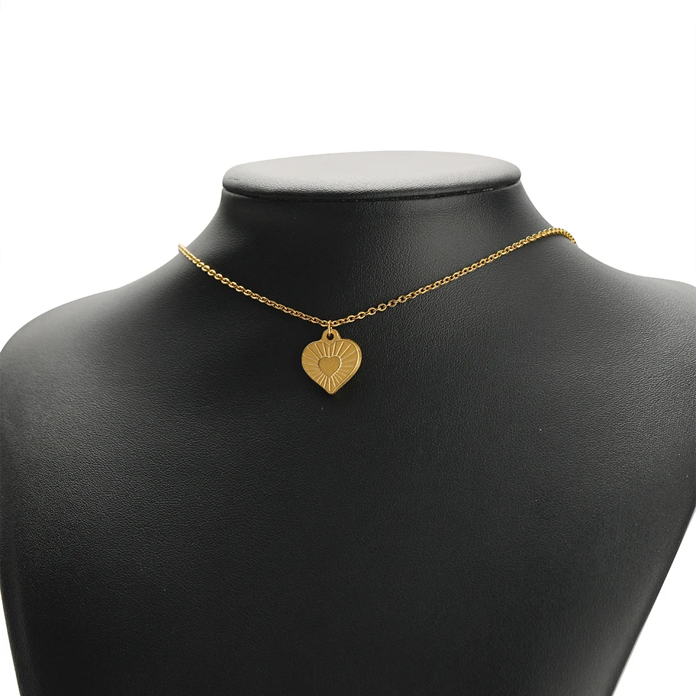 5 قطع المعلقات القلب الحلو الفولاذ المقاوم للصدأ الذهب اللون سحر السائبة ل قلادة سوار أقراط DIY بها بنفسك صنع المجوهرات الملحقات #6