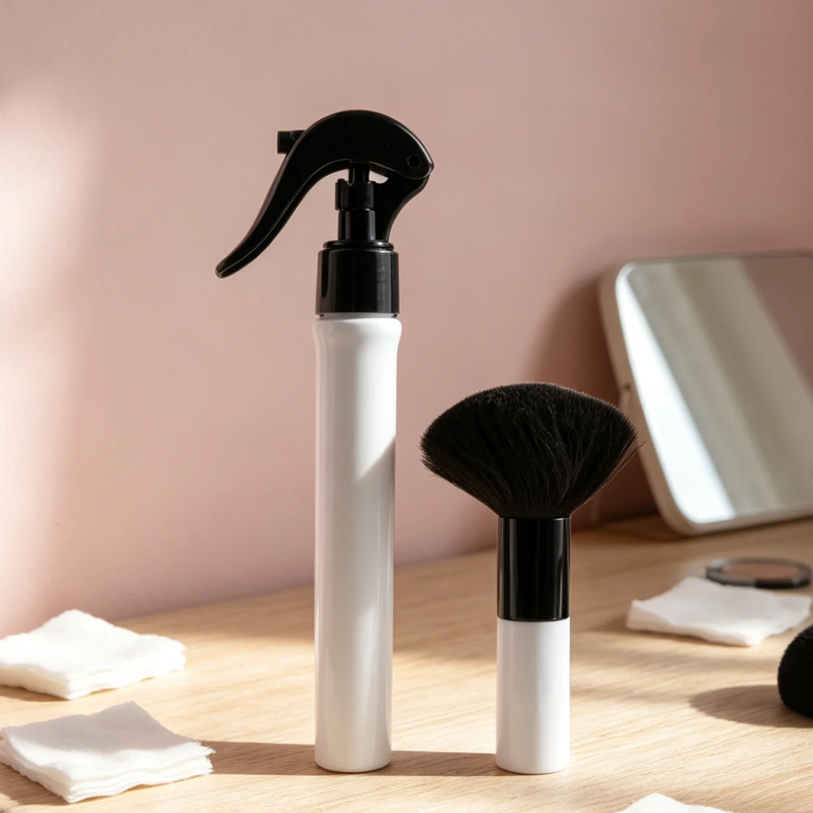 2-teiliges Set Professionelle Friseurwerkzeuge 30ml Barbier Feinsprühflasche Nackenbürste Reinigungsbürste Salon Haarschnitt Zubehör – Detail 15