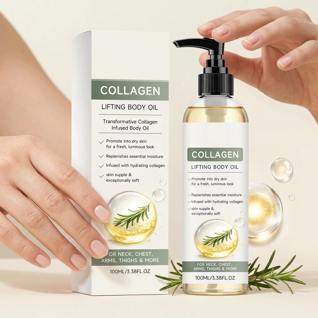 Collagen Body Oil Firming Lifting Boost Skin Elasticity Deep Moisturize Nourish Reduce Skin Dryness Non Greasy Firming Body Oil