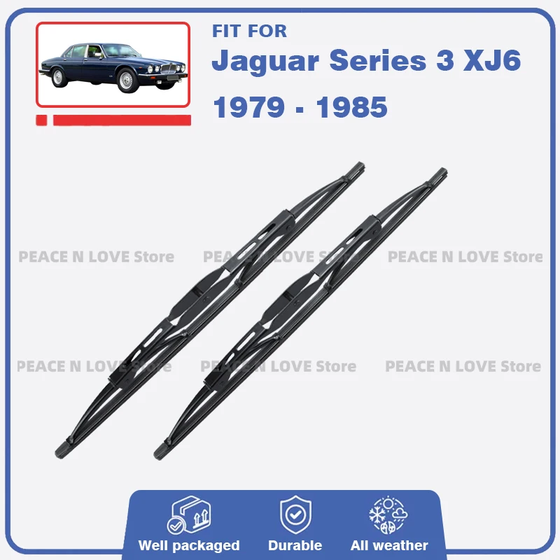 

Front Wiper Blade For Jaguar Series 3 XJ6 1979 - 1985 2PC Windscreen Windshield Window Rubber Brushes Refills Car Accessories