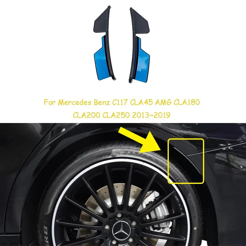 

For 2013-2019 C117 Chassis Sedan Coupe - Rear Bumper Trim & Fender Flares Wheel Arch Extension Kit