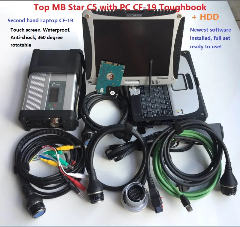 MB Star C5 Scan 2025.09V برنامج تشخيص النجوم متعدد اللغات مع 90% كمبيوتر محمول جديد CF19 تشخيص الكمبيوتر مجموعة كاملة تستخدم مباشرة