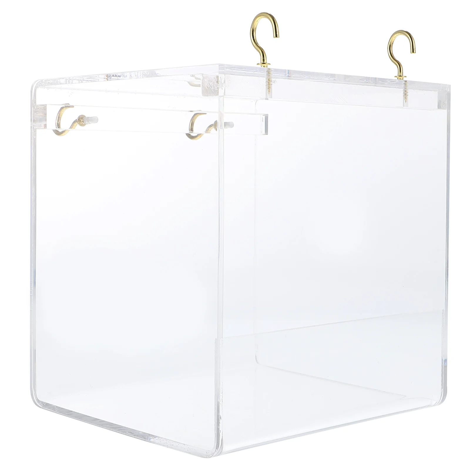 

Parrot Bath Tub Transparent Acrylic Bird Shower Box Cage Accessories Reusable Pet Bathing Container Durable Practical Indoor