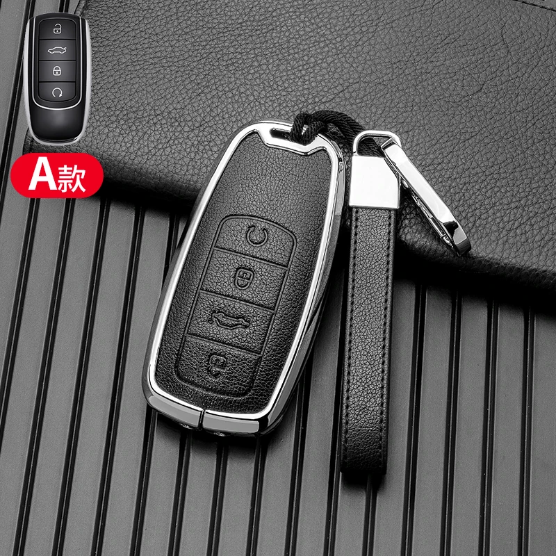 

2021 For Chery Tiggo 8plus Car Key Cover For Chery Tiggo 8 New 5 plus 7pro Accessories Car-Styling Keychain Protect Set Holder