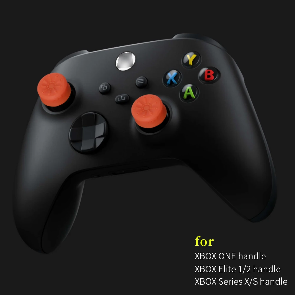 Tappo in silicone per joystick portatile da 6 pezzi per XBOX ONE & Elite 1/2 e serie X/S Controller di gioco Set di impugnature per pollice Tappo per stick analogico