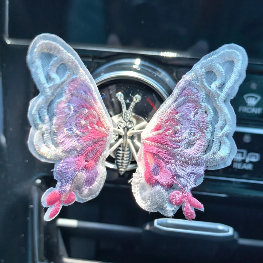 

Традиционная китайская нашивка с вышивкой бабочки для ханьфу и украшения интерьера автомобиля с текстильными деталями