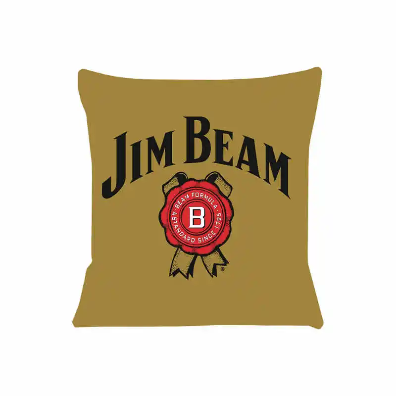 Jim Beam-funda de cojín para sofá, cubierta de almohada para asiento de coche, 45x45cm, SJ-655 decorativa para el hogar