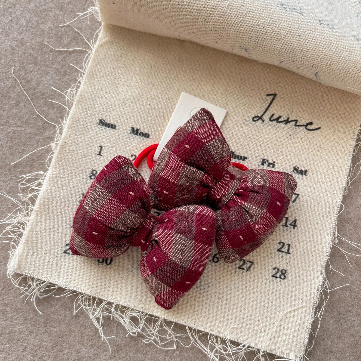 Sweet Red kawaii Bow Hair Rope Ring Children Gift Baby Girl Kid Elastic Hair Rubber Band Accessories Headdress Headwear Ornament - Image 2