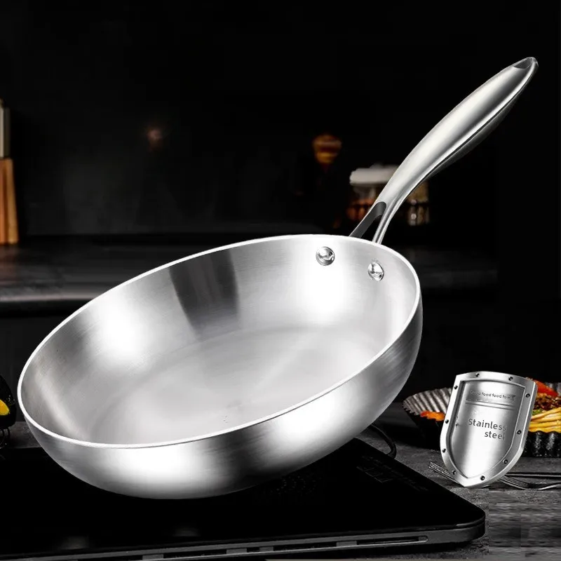 

Сковорода без покрытия, сковорода для стейка, сковорода для блинов из нержавеющей стали, сковорода с антипригарным покрытием, бытовая сковорода