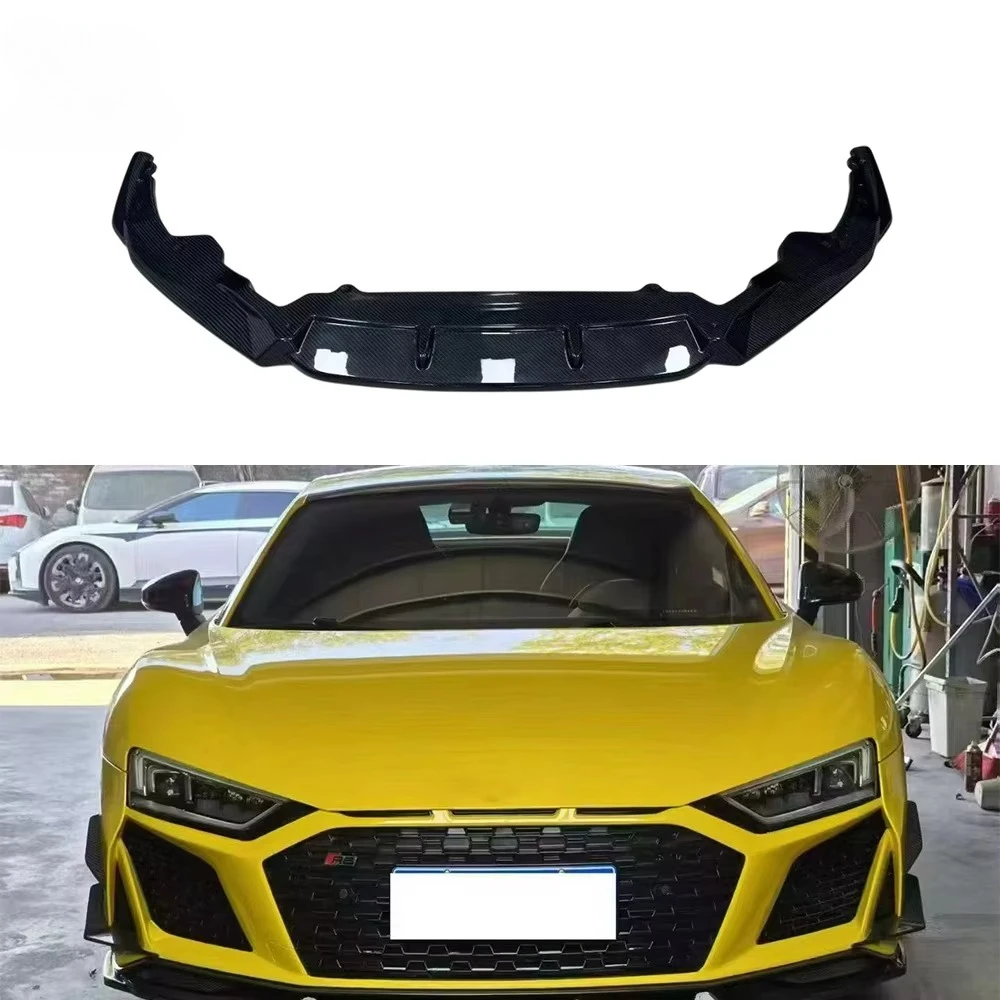 Auto Parts Carbon Fiber Car Bumper Lip Body Kits Performance Dry Carbon Front Lip for New Model Audi R8