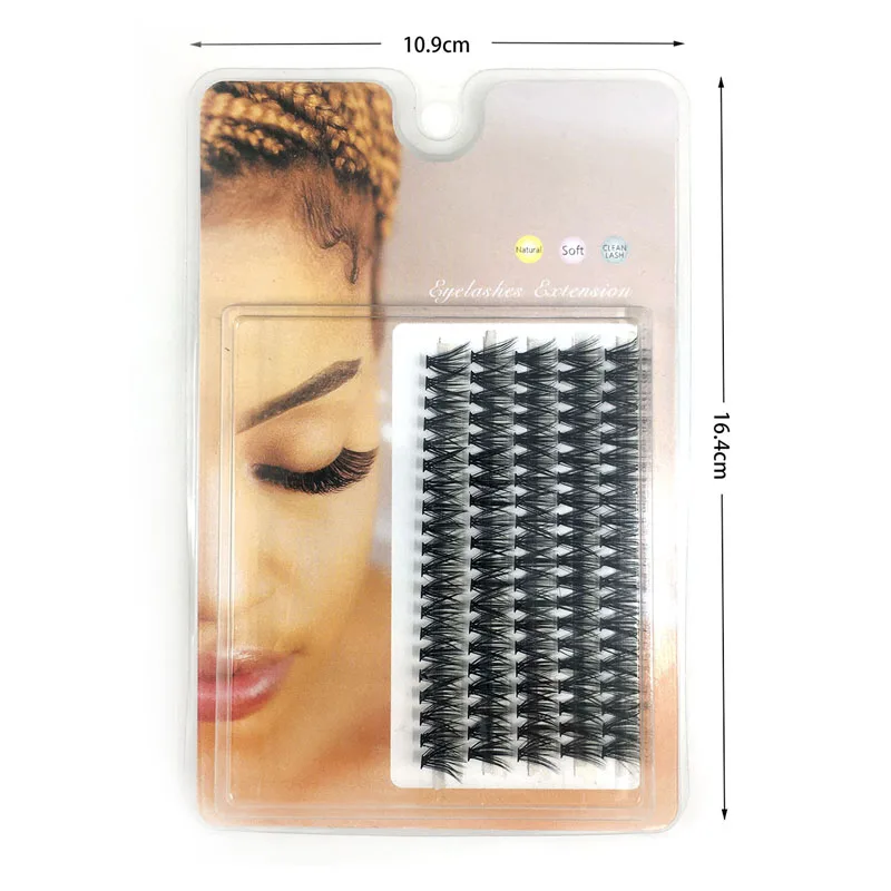 LTWEGO 100 حزم المنك رمش تمديد الطبيعية ثلاثية الأبعاد حجم الروسية فو الرموش الفردية 20D العنقودية جلدة ماكياج أهداب #4