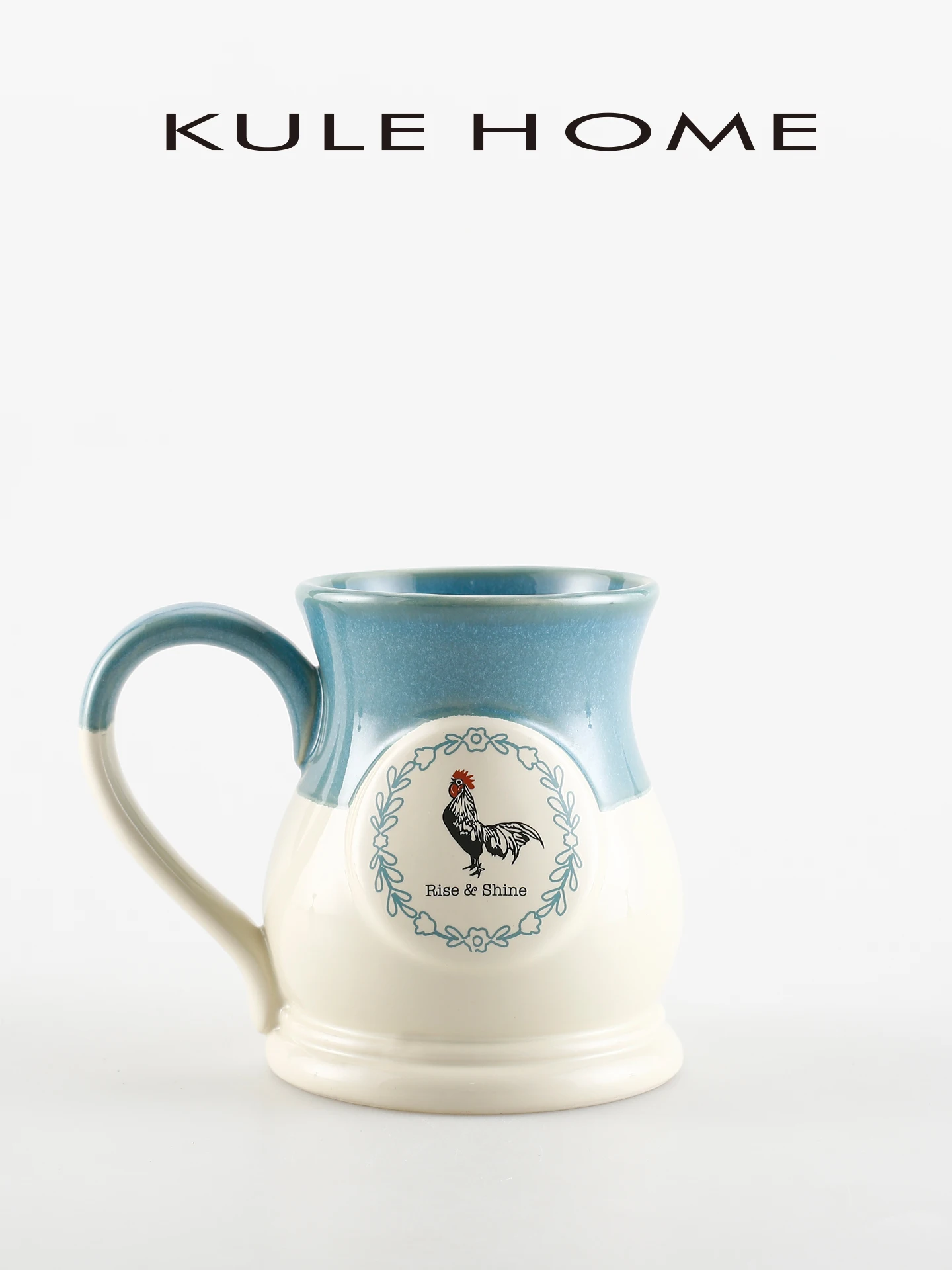 KULE HOME Taza Cerc de alta estética, taza de cerveza de gran capacidad, taza de café y agua creativa para uso en oficina, hecha en China nórdica Sle