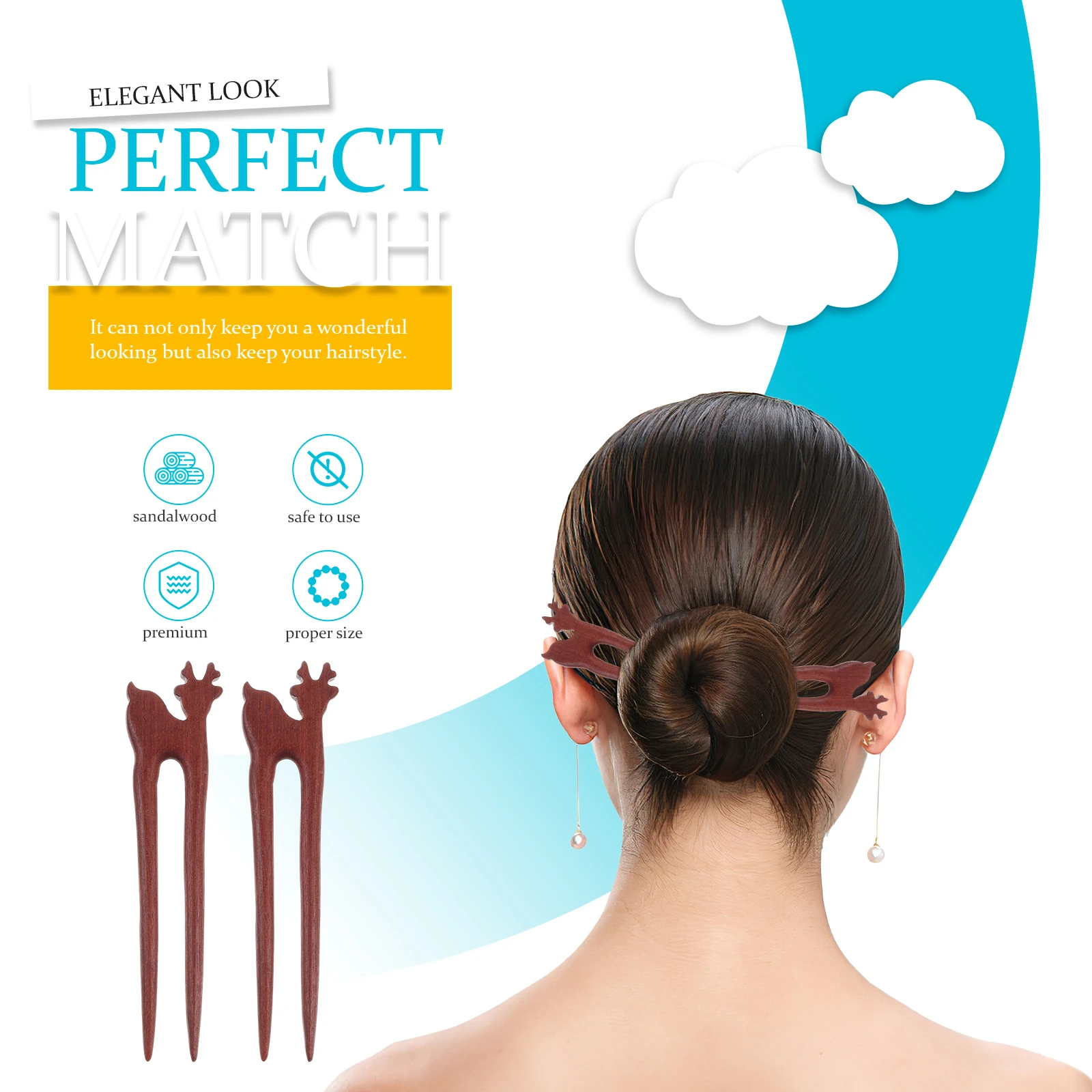 

2 шт. U-образные вилки, винтажные деревянные заколки для волос, традиционные китайские аксессуары для невесты, свадебная прическа, вечерние, путешествия, ежедневно