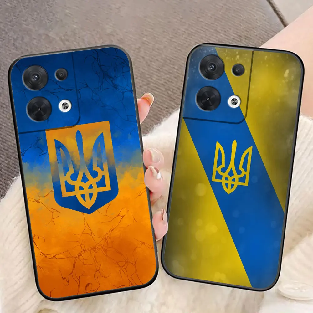 Flag Of U-Ukraine Phone Case For OPPO RENO 11 11F 10 8T 8 8Z 7Z 7 6Z 6 5F 5 4F 4 3 2F Find X3 PRO LITE 4G 5G Case Funda Shell