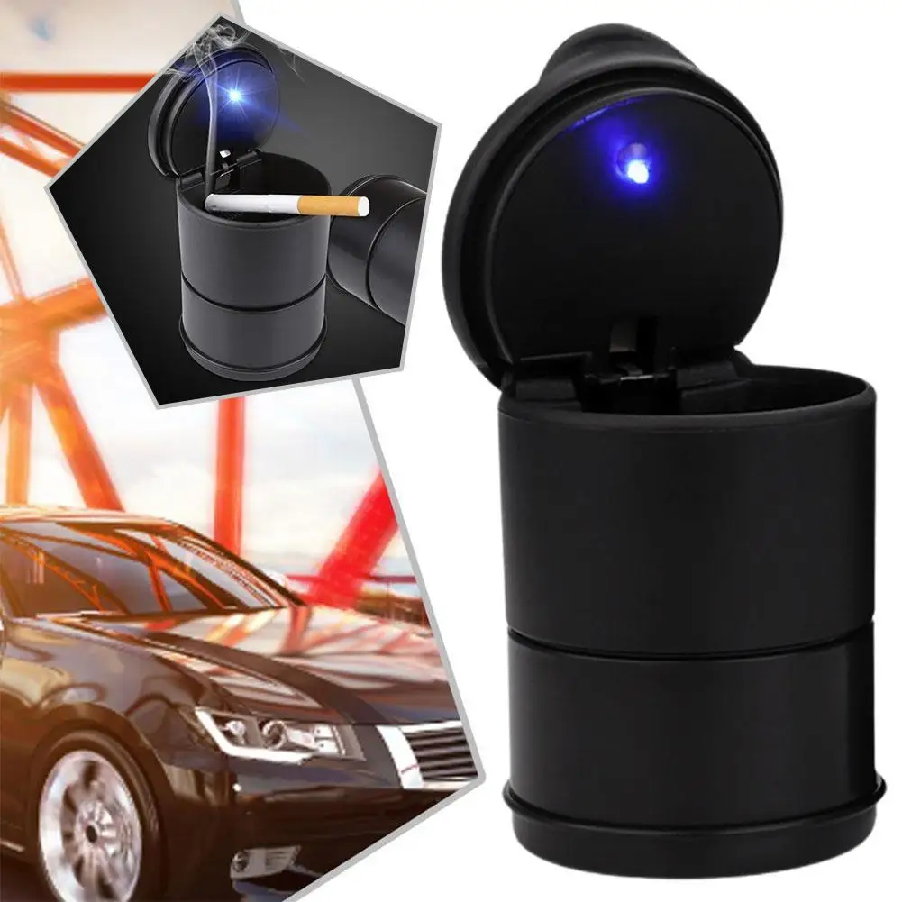 Universal Car LED Ashtray Garbage Coin Storage Cup Container Cigar Ashtray Holder Auto Interior Accessories Car LED Ashtray