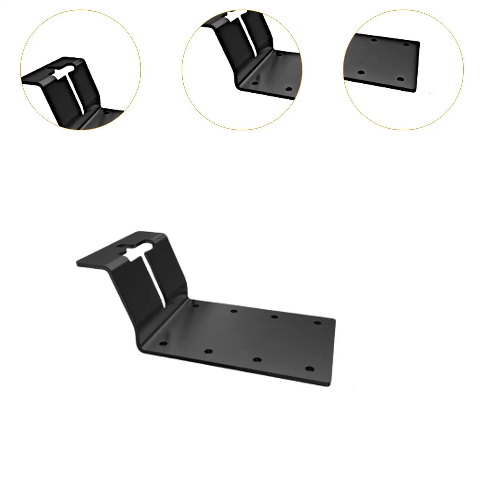 6 Pieces T Post Mounting Bracket Multipurpose Iron for Plywood Sign Fence