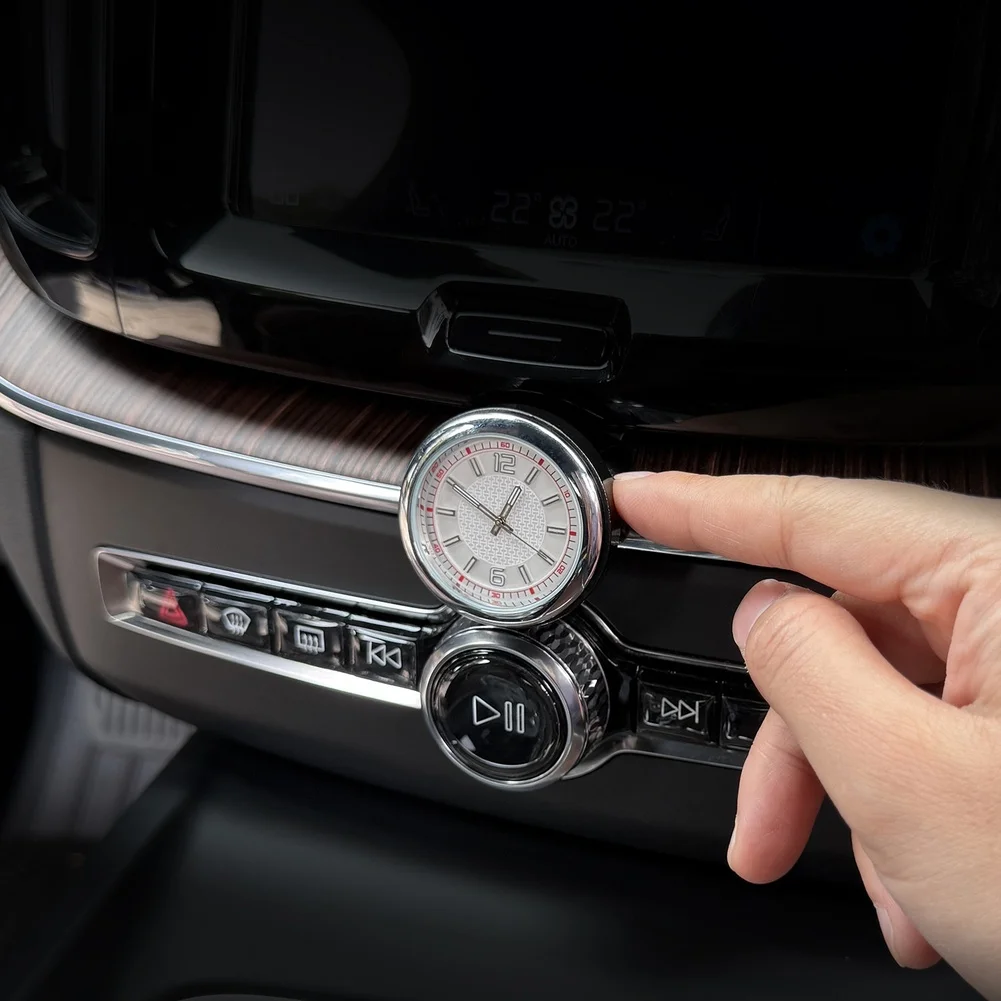 1pcs Luminous Car Interior Dashboard Quartz Clock For Volvo For XC60 2018-2026 Center Clock Central Control Modified Accessory ﻿