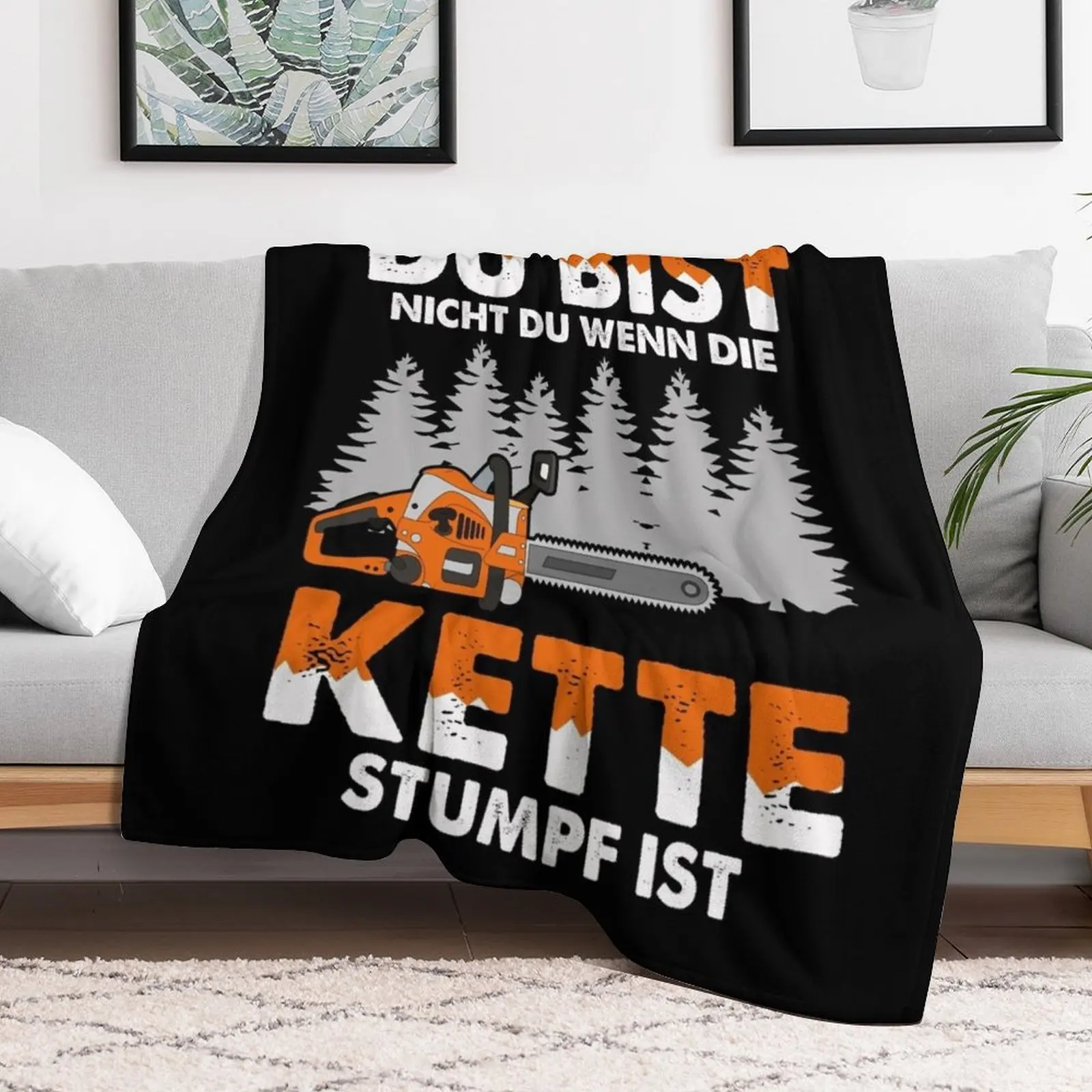 not you when the chain is stump present Throw Blanket Summer Decorative Sofas Blankets