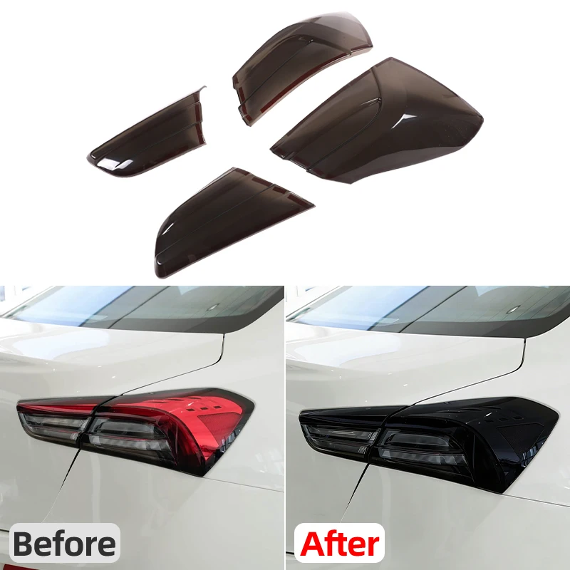 For Maserati Ghibli 2021-2024 ABS Blackened Car Rear Taillight Turn Signal Lamp Decoration Cover Car Accessories