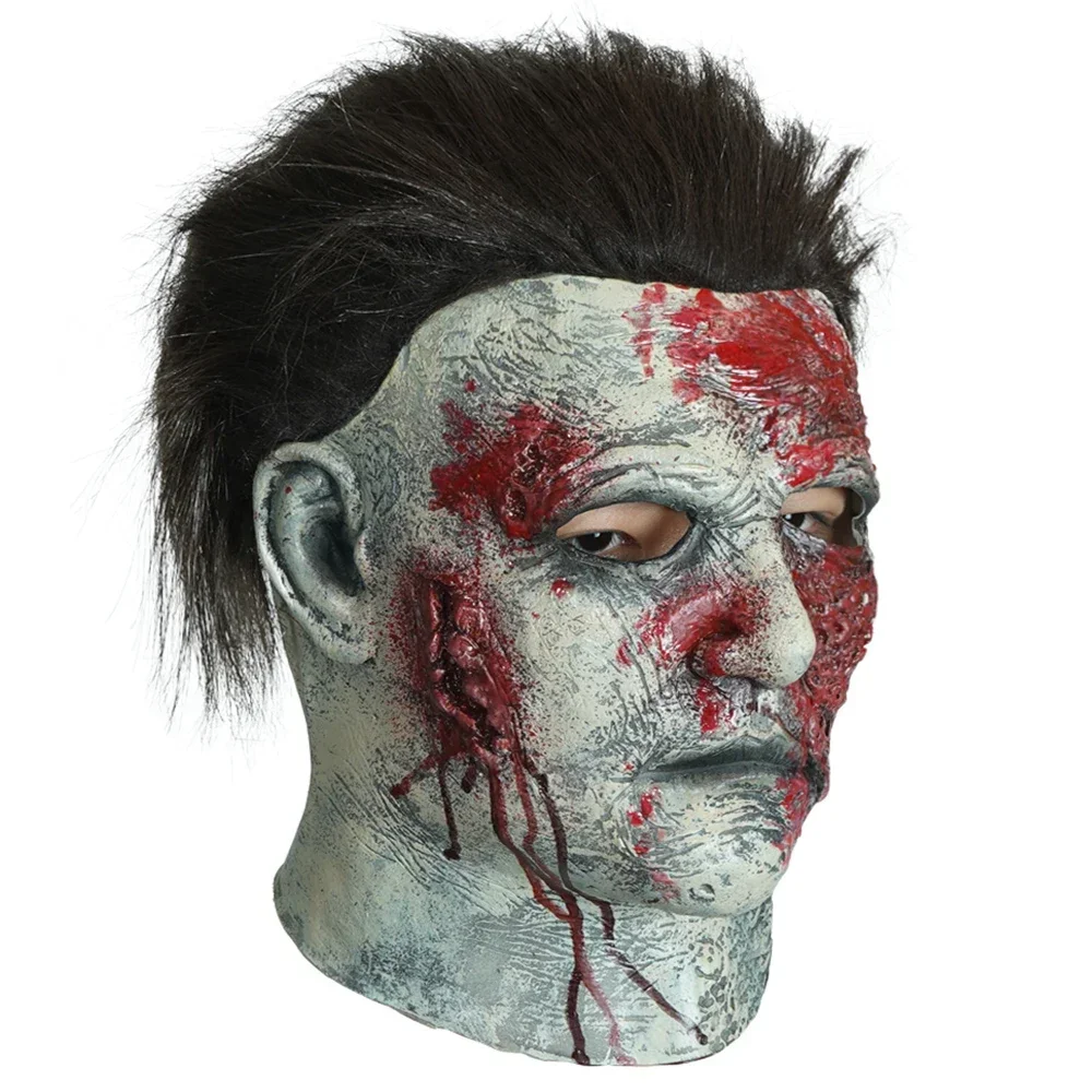 무서운 살인마 괴물 마스크, 성인 할로윈 코스튬 파티, 공포 악마 코스 소품, 노벨티 코스튬 장식