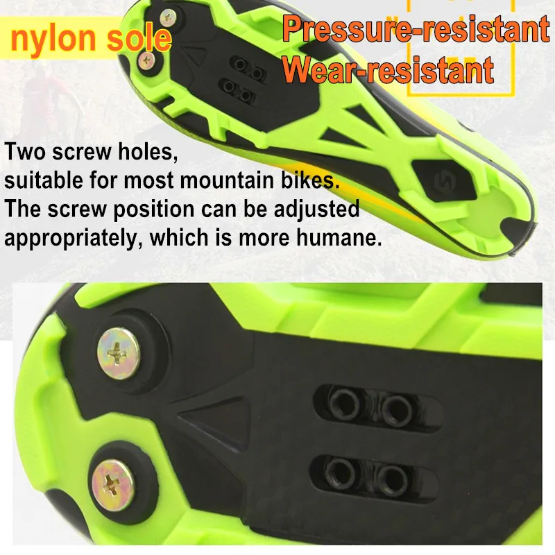 SIDEBIKE Nylon Cycling Sneaker Mtb Mountain Bicycle Shoes Breathable Men\'s Sneakers Atop Knob Sport Shoes for Adults