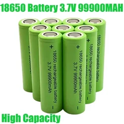 Original Large Capacity 18650 Battery 99900mah3.7V18650 Rechargeable Lithium Battery Flashlight Screwdriver