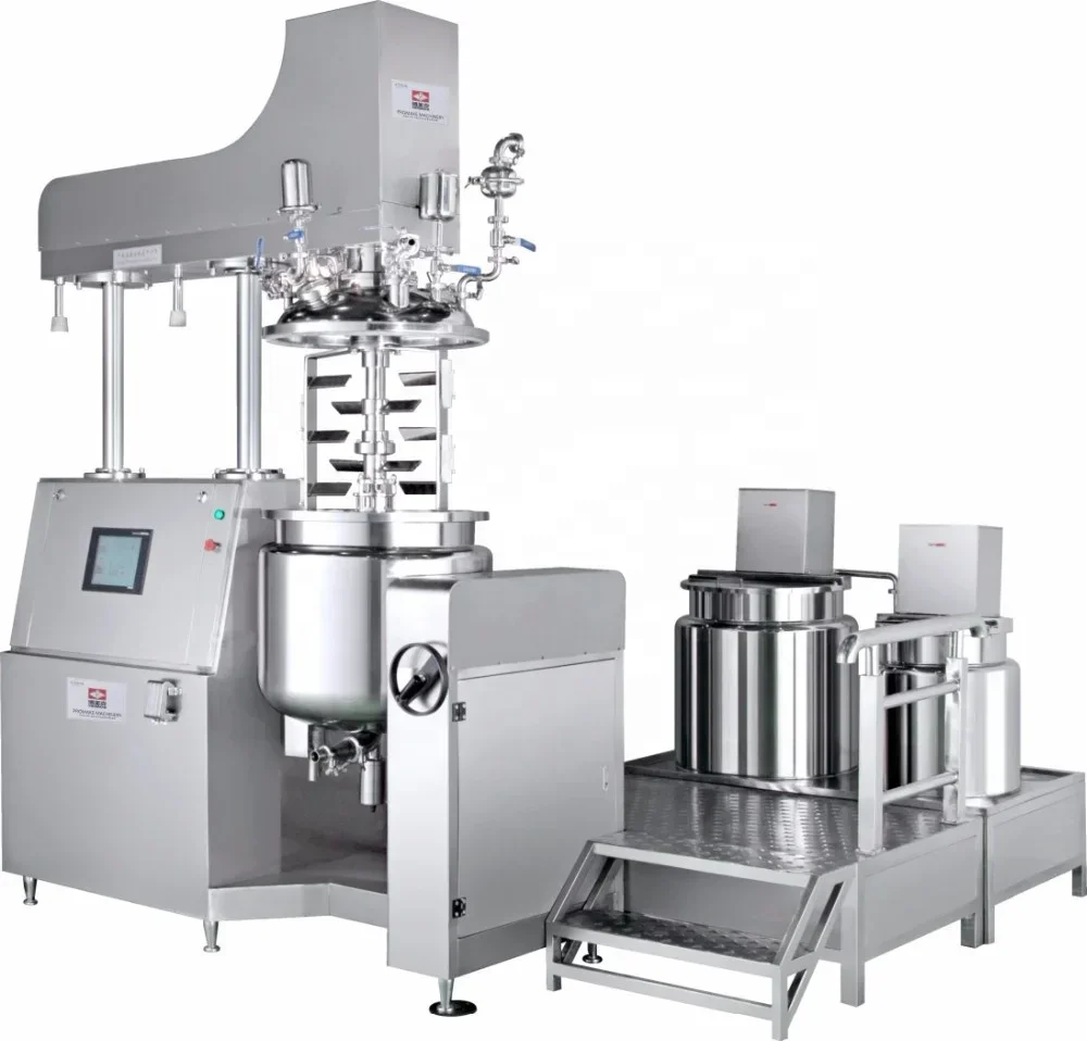 200L Hydraulic Lifting PMK-A Homogeneous Vacuum Emulsifying Mixer Cosmetic Lotion Emulsifier CREAM Making Machine