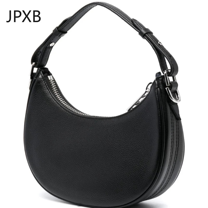 2024 New Women Fashion Zadigant Shoulder Bag High Quality PU Leather Underarm Bag Retro Lightweight Simple Ladies Crescent Bag