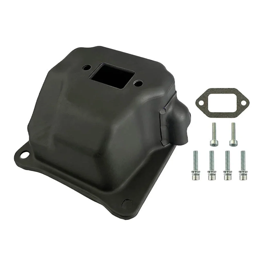 For 044 046 MS440 MS460 Dual Port Muffler Kit Replacement Exhaust System Compatible with OEM 1125 140 0612 1128 140 0600