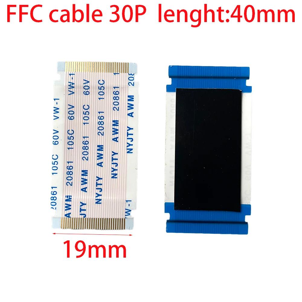 FFC cable 0.5MM 30P Gold plated inner card lenght 40MM 0.5-30p-40A AWM 20861 105C 60V VW-1