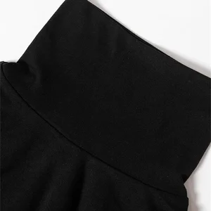 Nsauye-Women's Women's High Tore Maxi Bodycon, langärmelte Kleidung, sexy hohe Kragen, elegante Mode, Party, Nachtclub, Schwarz, Winter Hauptverkaufskleid Barro Black - №3