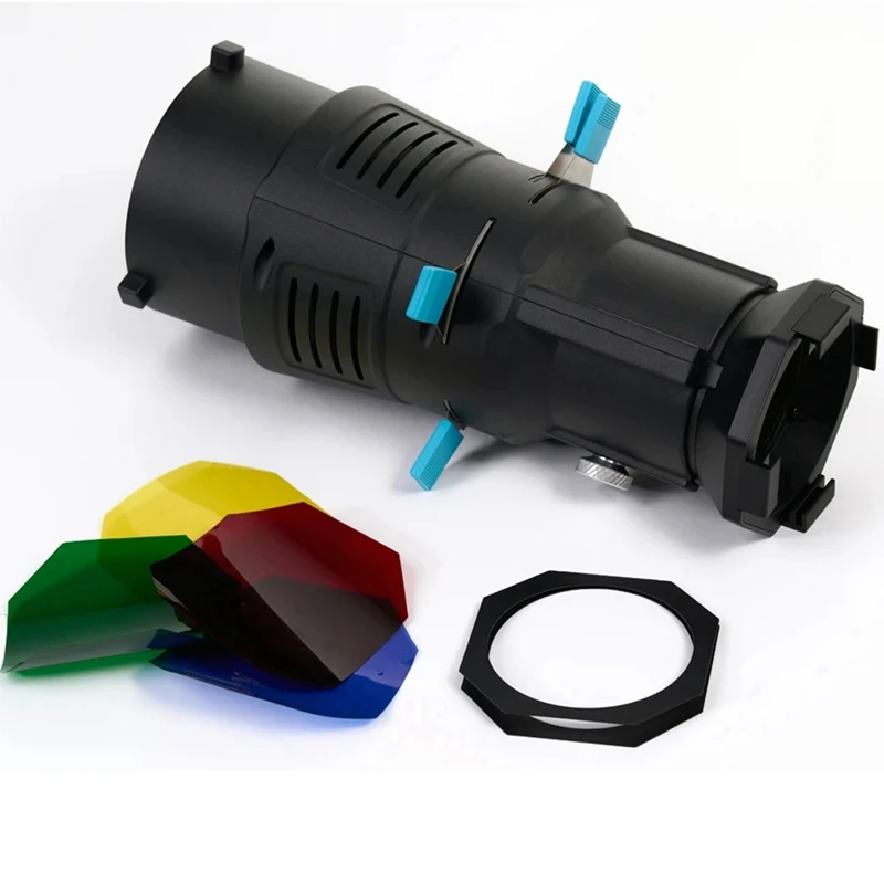 New Focalize Conical Snoot Bowens Photography Photo Condenser Built-in Geometric Sheet Shapes Gobo Filter 36° Single Lens