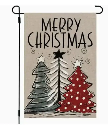 Christmas Garden Flag Merry Christmas 12x18in