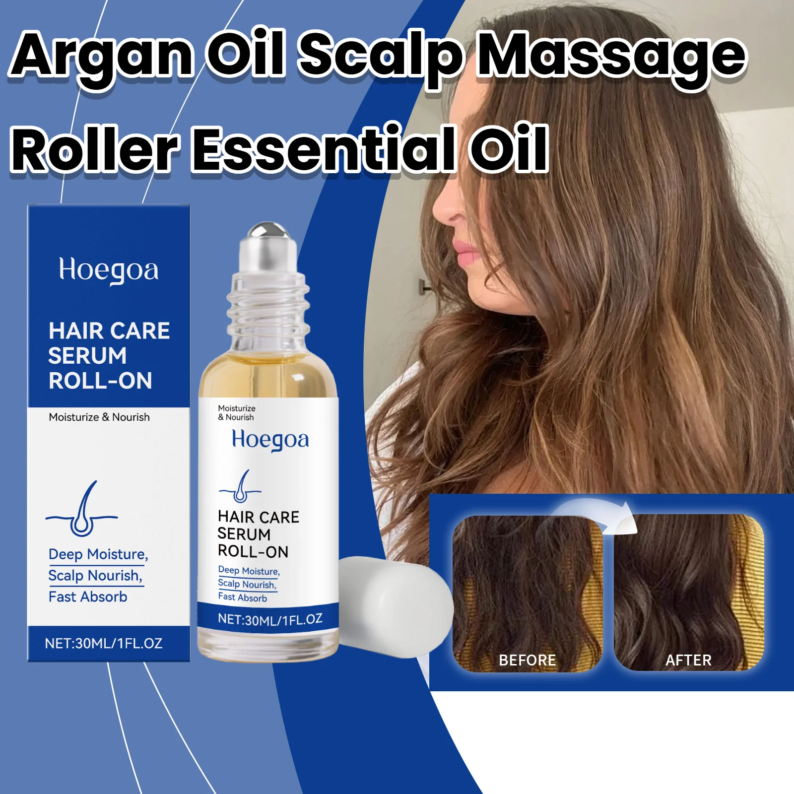 

Rosemary Ginger Scalp Serum Repairing Damaged Hair Roots Smoothing Shiny Soften Hair Reduce Hair Loss/Breakage Hair Care Oil