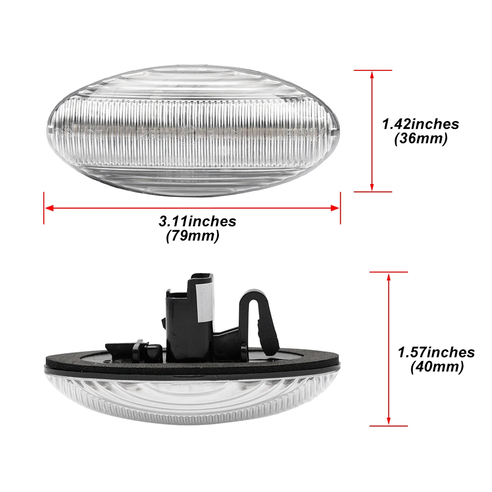 For Peugeot 107 108 206 307 SW CC 407 607 1008 Partner Citroen C1 2 3 4 5 Xsara For Toyota Aygo Dynamic Led Side Marker Blinkers