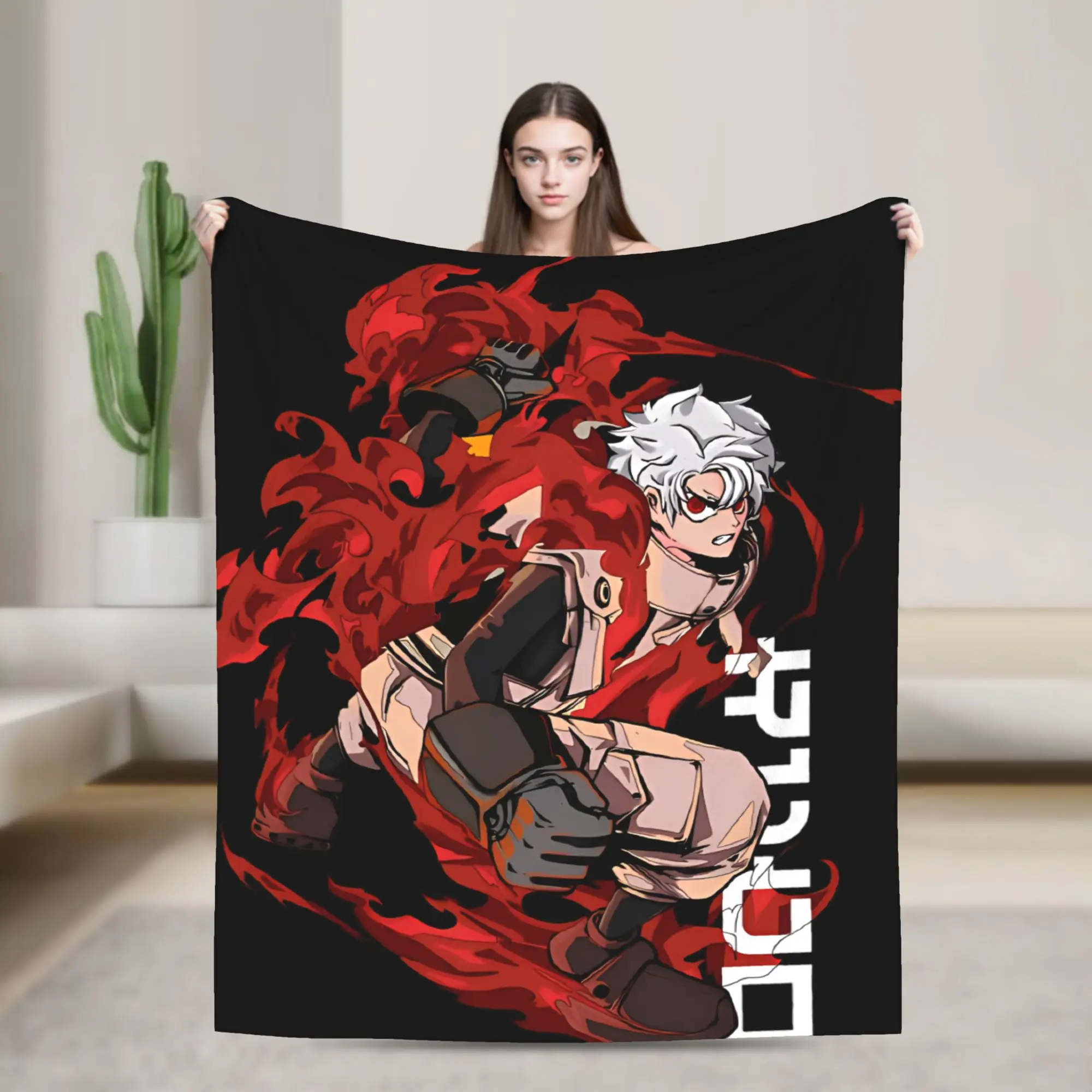 Zanka Nijik Gachiakuta Anime Knitted Blankets Flannel Throw