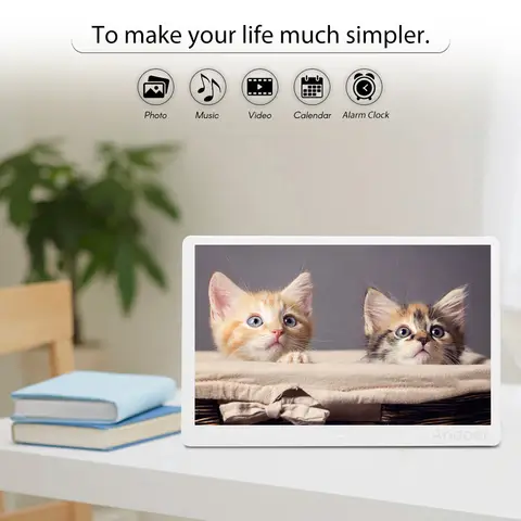 13 Inch 1080P LED Digital Photo Picture Frame High Resolution 1920*1080 Advertising Machine MP3 MP4 Picture Player Electronic